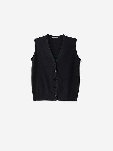 COSY KNIT VEST - BLACK - LA KOSMO - Modalova