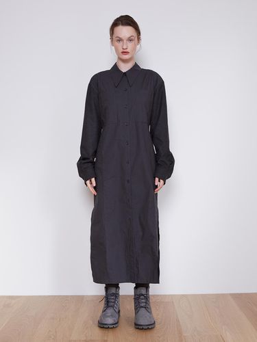 FW_Long Shirt Dress (Charcoal) - OEF - Modalova