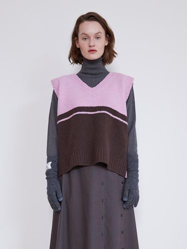 FW_Two-way V-neck Knit (/Brown) - OEF - Modalova