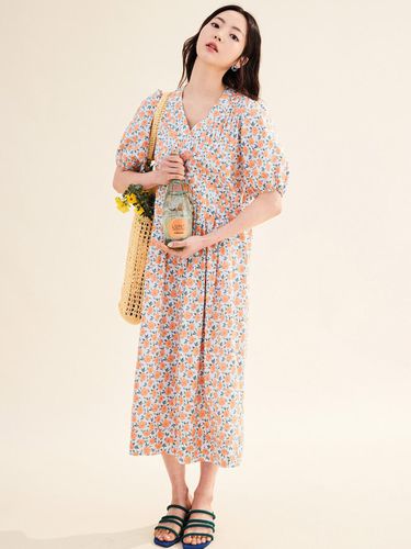 FLOWER PLEATED DRESS - OPENING SUNSHINE - Modalova