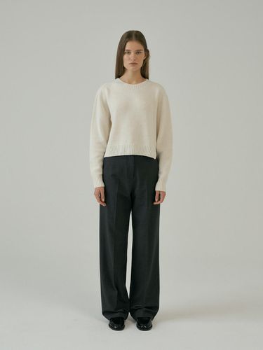 FLAP STRAIGHT WOOL PANTS (2COLORS) - Lemme - Modalova