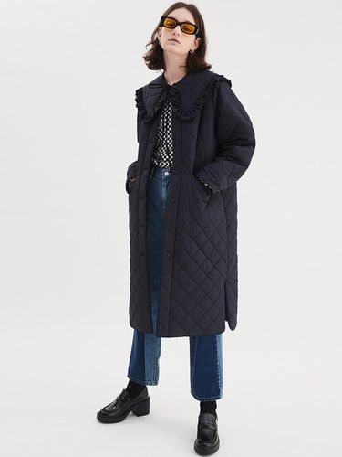 SAILOR COLLAR QUILTED COAT NAVY - OPENING SUNSHINE - Modalova