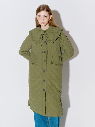 SAILOR COLLAR QUILTED COAT KHAKI - OPENING SUNSHINE - Modalova