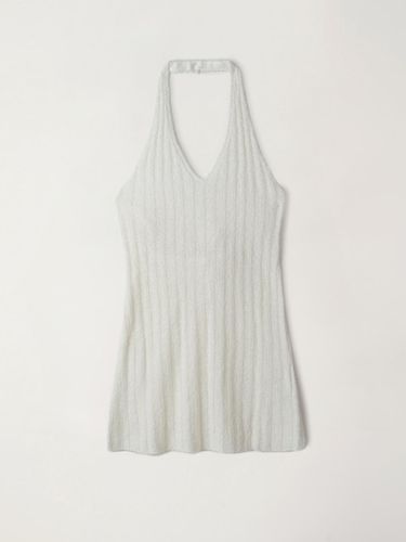 OEF Halter Neck Knit Top (Ivory) - OEF - Modalova