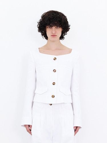 Square Neck Stitch Point Jacket - J KOO - Modalova