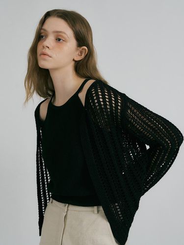 SUMMER NET CARDIGAN (BLACK) - Lemme - Modalova