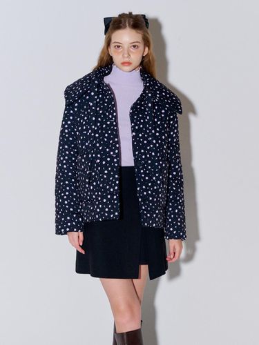 Big Collar Flower Quilted Jacket Lavender Rose - OPENING SUNSHINE - Modalova