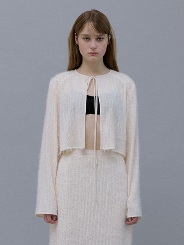 Winter Fur Cardigan (Ivory) - OEF - Modalova