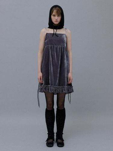 Velvet Shrring Mini Dress () - OEF - Modalova