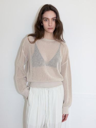 LOGOS CROCHET SWEATER (SAND) - H8 - Modalova