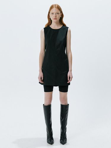 Back Tie Mini Dress (Black) - OEF - Modalova