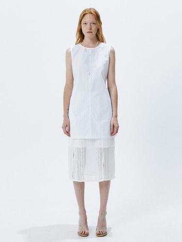 Back Tie Mini Dress (White) - OEF - Modalova