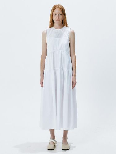 Shirring Maxi Dress (White) - OEF - Modalova