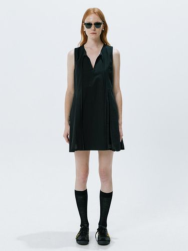 Patch work Mini Dress (Black) - OEF - Modalova