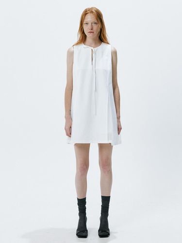 Patch work Mini Dress (White) - OEF - Modalova