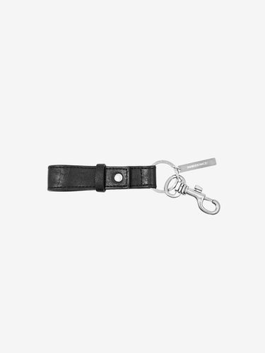 Real leather keyring BLACK - INSILENCE WOMEN - Modalova