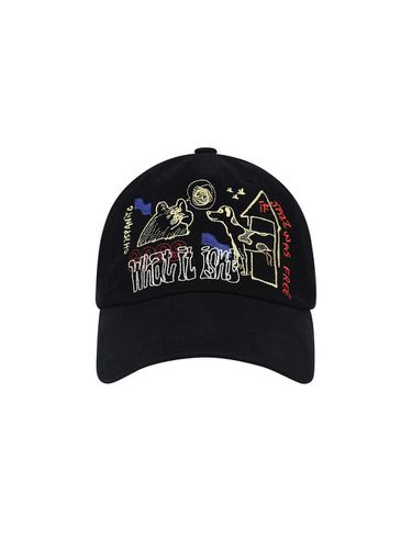 Graphic ball cap black - Wacky Willy - Modalova