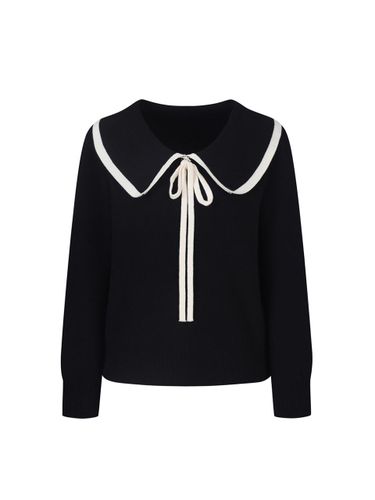 Ribbon Accent Sailor Collar Knitwear Pullover (TJU - VIKI - Modalova