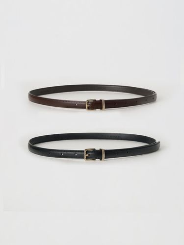 Bemuse leather thin belt - 2colors - BEMUSE MANSION - Modalova