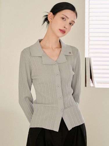 Joyous Slim Collar Cardigan - MICANE - Modalova