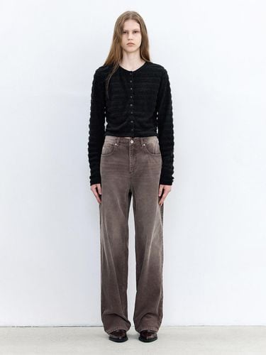 Washed Wide Fit Corduroy Pants [BROWN] - INSILENCE WOMEN - Modalova