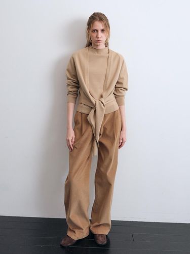 One tuck Corduroy Wide Pants () - LENUEE - Modalova