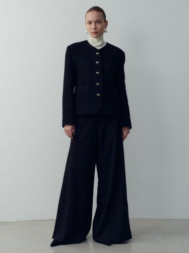 Line wide trousers_black - ARCHAIC - Modalova