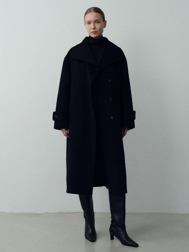 Shawl collar handmade coat_black - ARCHAIC - Modalova