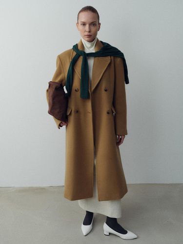 Wool double coat_camel - ARCHAIC - Modalova