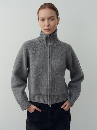 Two way zip up knit_gray - ARCHAIC - Modalova