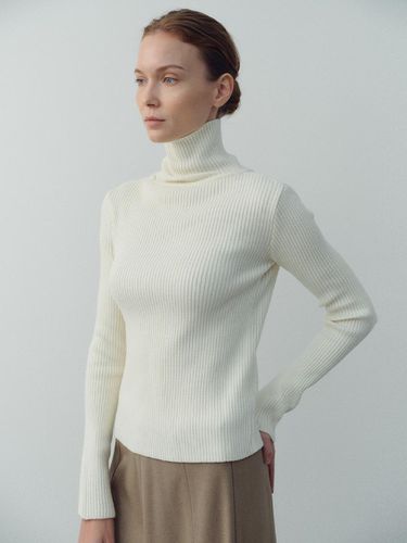 Slim ribbed pola knit_4color - ARCHAIC - Modalova