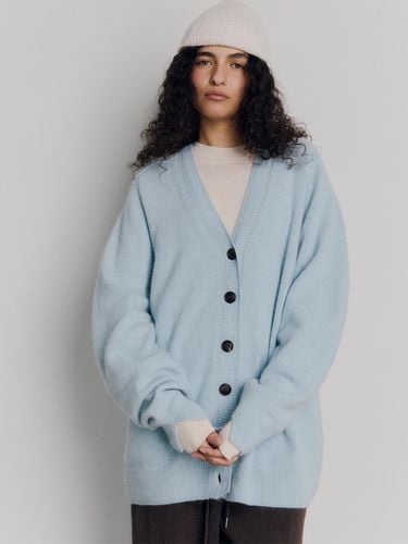 Demure Loose Cardigan (Sky Blue) - Maggie - Modalova