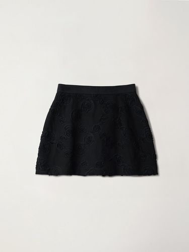 Black Rose Mini Skirt (Black) - OEF - Modalova