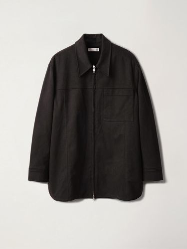 Two way Zip up Shirt (Dark Suede) - OEF - Modalova