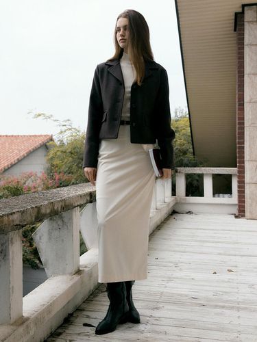 Classic Short Tailored Wool Coat [Coco Brown] - REORG - Modalova