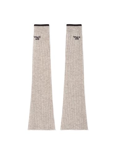 Women's knit leg warmer beige - Wacky Willy - Modalova