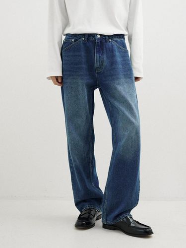 Fade-washed regular denim - THE KNIT COMPANY - Modalova