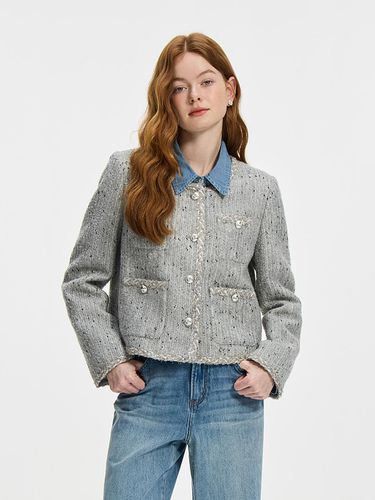 WD_Pocket woolen tweed jacket - We’Dee - Modalova