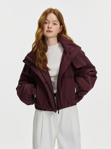 WD_Outdoor cropped down jacket_BURGUNDY - We’Dee - Modalova