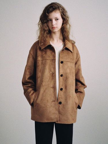 Mila suede half length jacket () - ANDNEEDS - Modalova