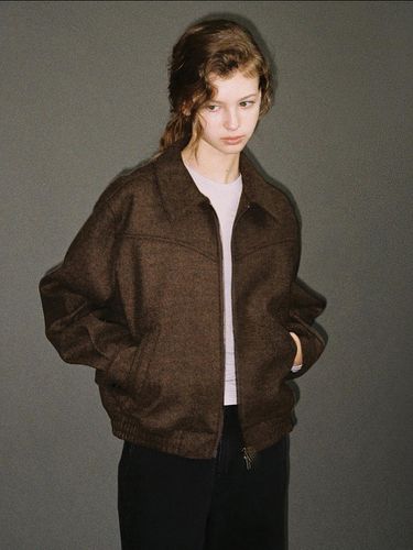 Teddy wool jacket (brown) - ANDNEEDS - Modalova