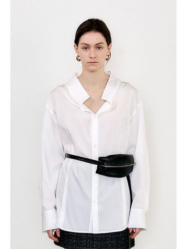 White Open Cara Blouse - J KOO - Modalova