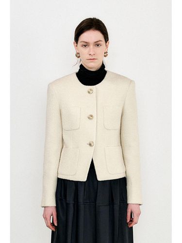 A white cropped jacket - J KOO - Modalova