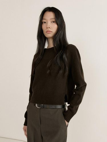 WHOLE GARMENT CROP KNIT (4COLOR) - Lemme - Modalova