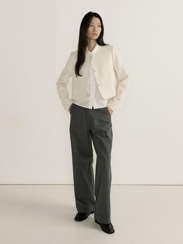 PIGMENT ROUNDING WIDE PANTS (GREY) - Lemme - Modalova