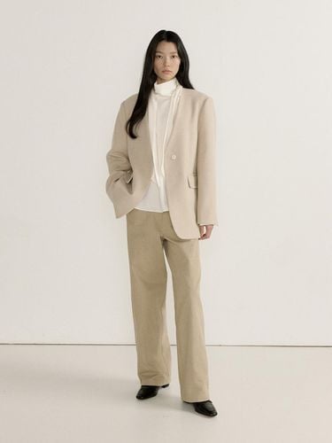 PIGMENT ROUNDING WIDE PANTS (BEIGE) - Lemme - Modalova