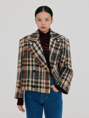 ZUIQI Plaid Wool Blend Jacket - / - EENK - Modalova