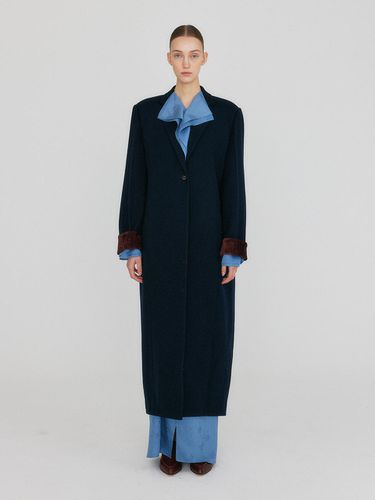 ZADA Single - Breasted Long Coat - EENK - Modalova