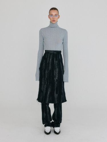 ZLAIIN Pleated Skirt - Navy - EENK - Modalova