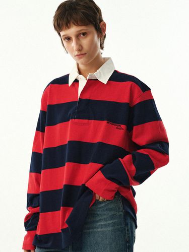 M. C UNISEX, Stripe Rugby Shirt / - MOONSUN - Modalova